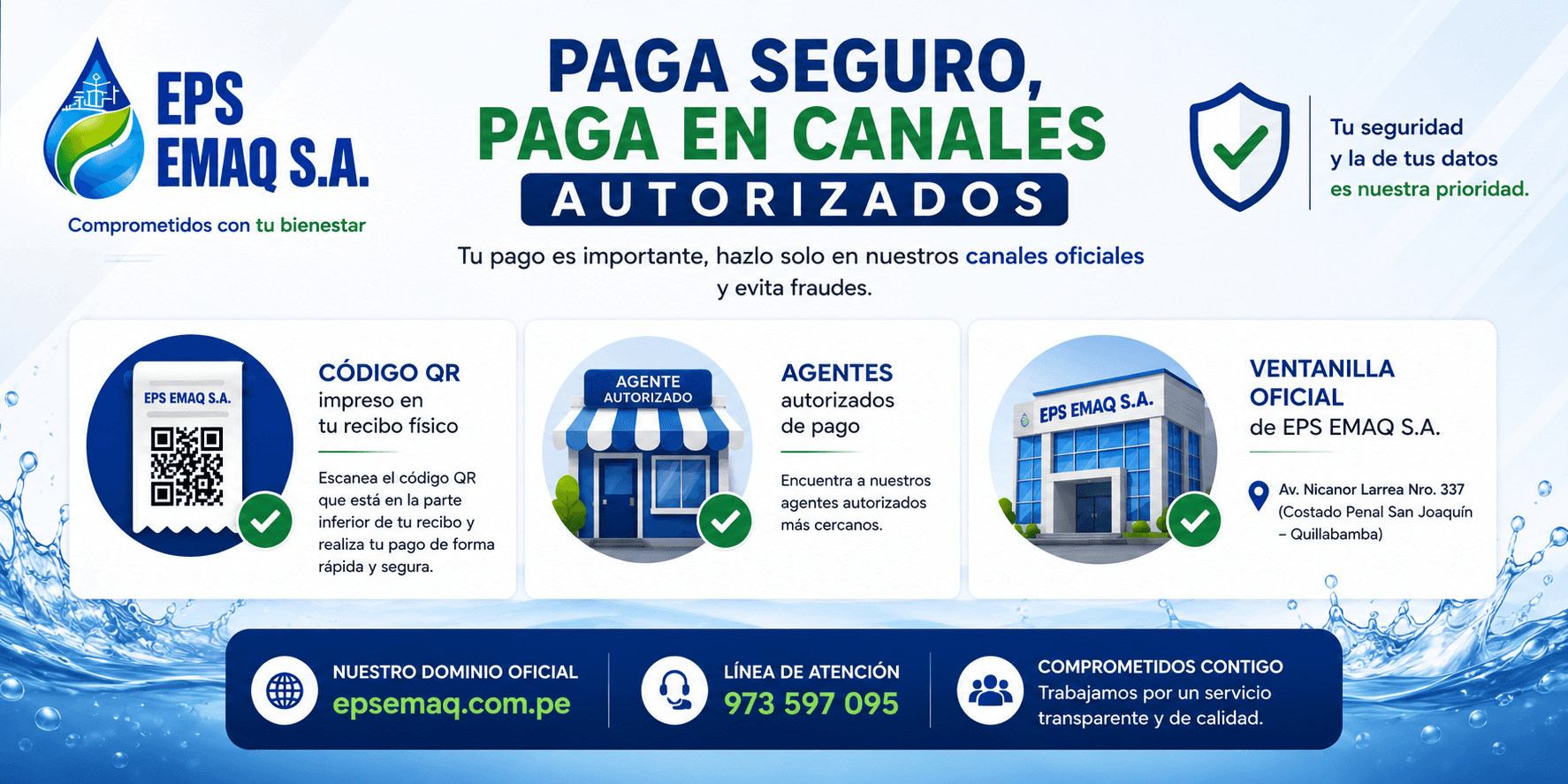Realiza pago en agentes autorizados