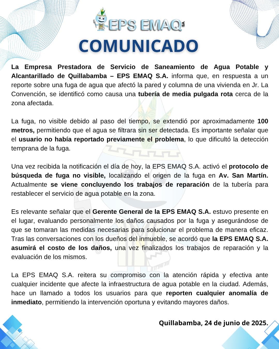 COMUNICADO IMPORTANTE