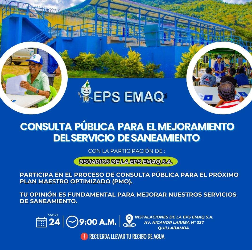 CONSULTA PUBLICA PARA EL MEJORAMIENTO DEL SERVICIO DE SANEAMIENTO