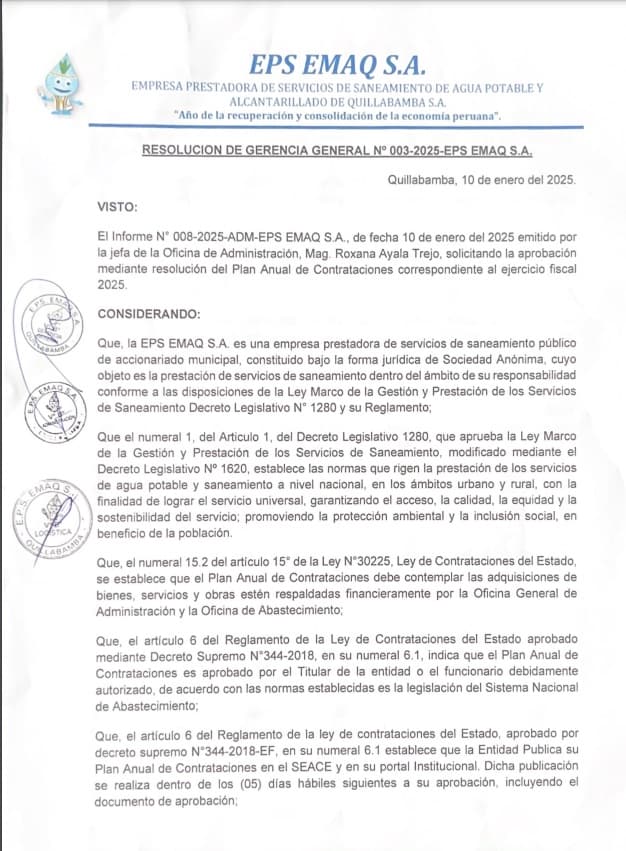 Plan Anual de Contrataciones (PAC) 2025